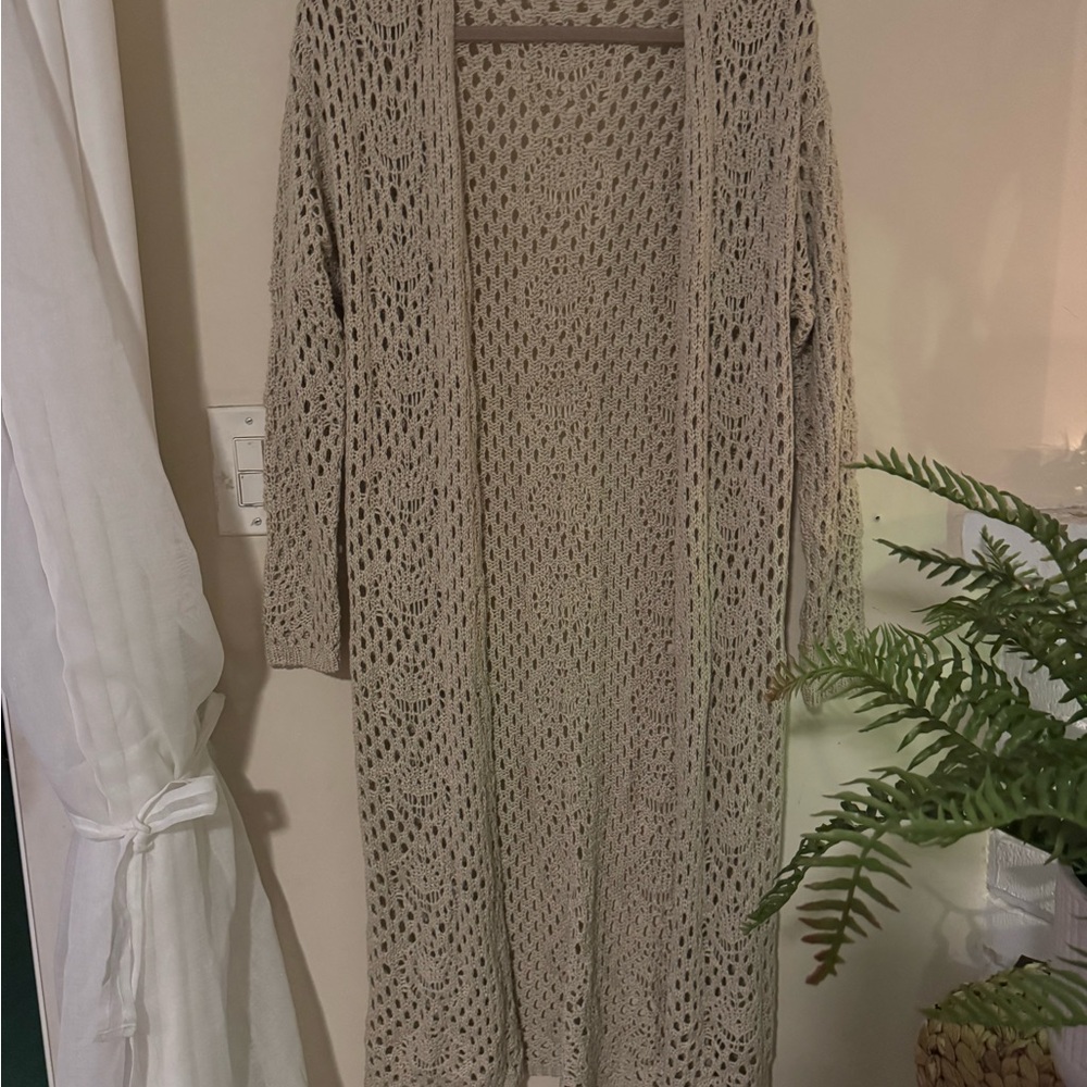Lovestitch Beige Crochet Knit